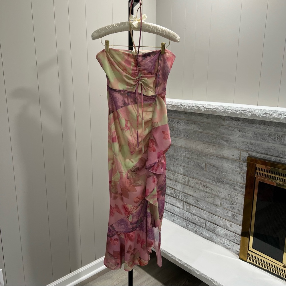 Nbd Revolve Bellisima Multi Patchwork Floral Butt… - image 3